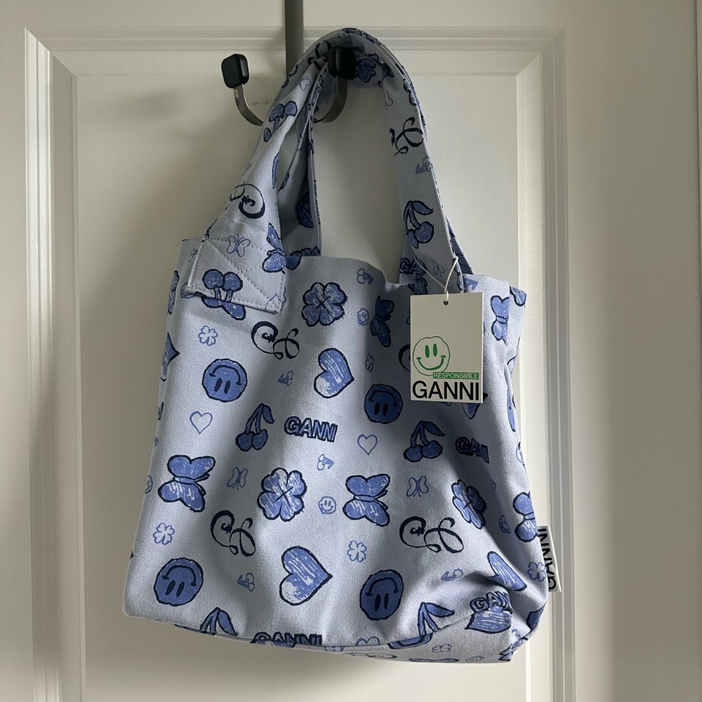 GANNI Canvas Tote Bag NWT